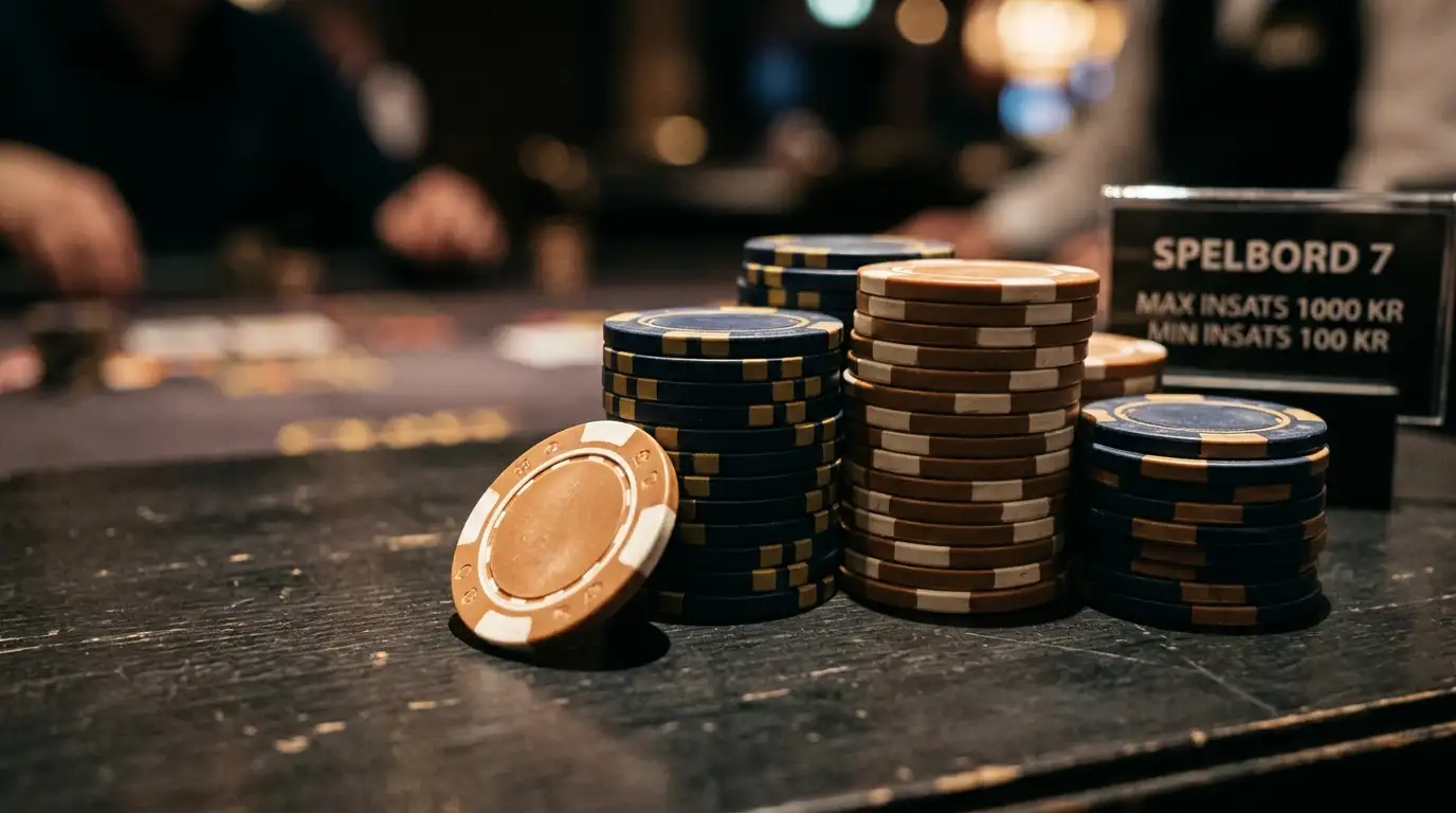 bonusar på casino utan spelpaus — spelmarker på skrivbord